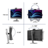 Philips 27B2U4601H 27-inch 2560 x 1440p QHD 16:9 120Hz LED IPS USB-C Business Monitor