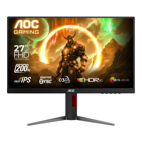 AOC 27G4H 27-inch 1920 x 1080p FHD 16:9 200Hz 0.3ms LED IPS Gaming Monitor