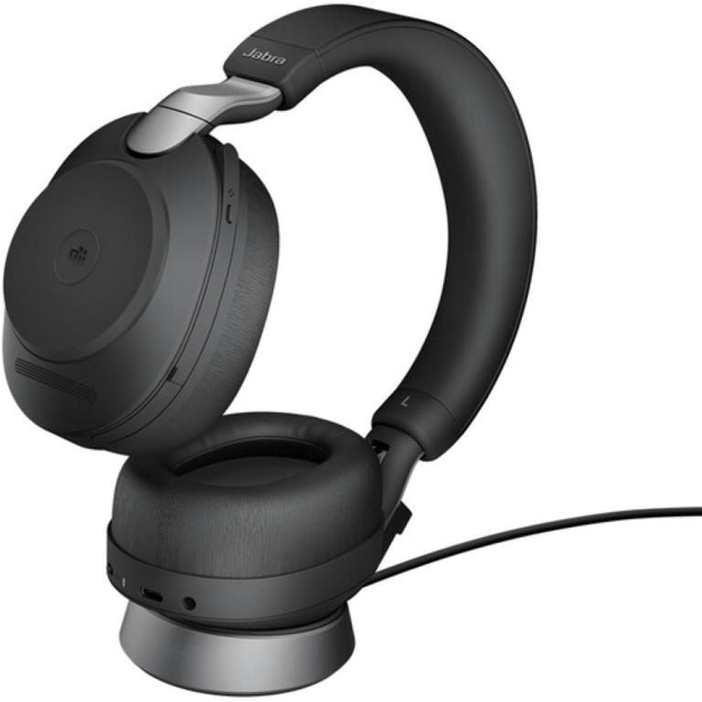 Jabra Evolve2 MS Stereo Headset with Stand Black 28599-999-889