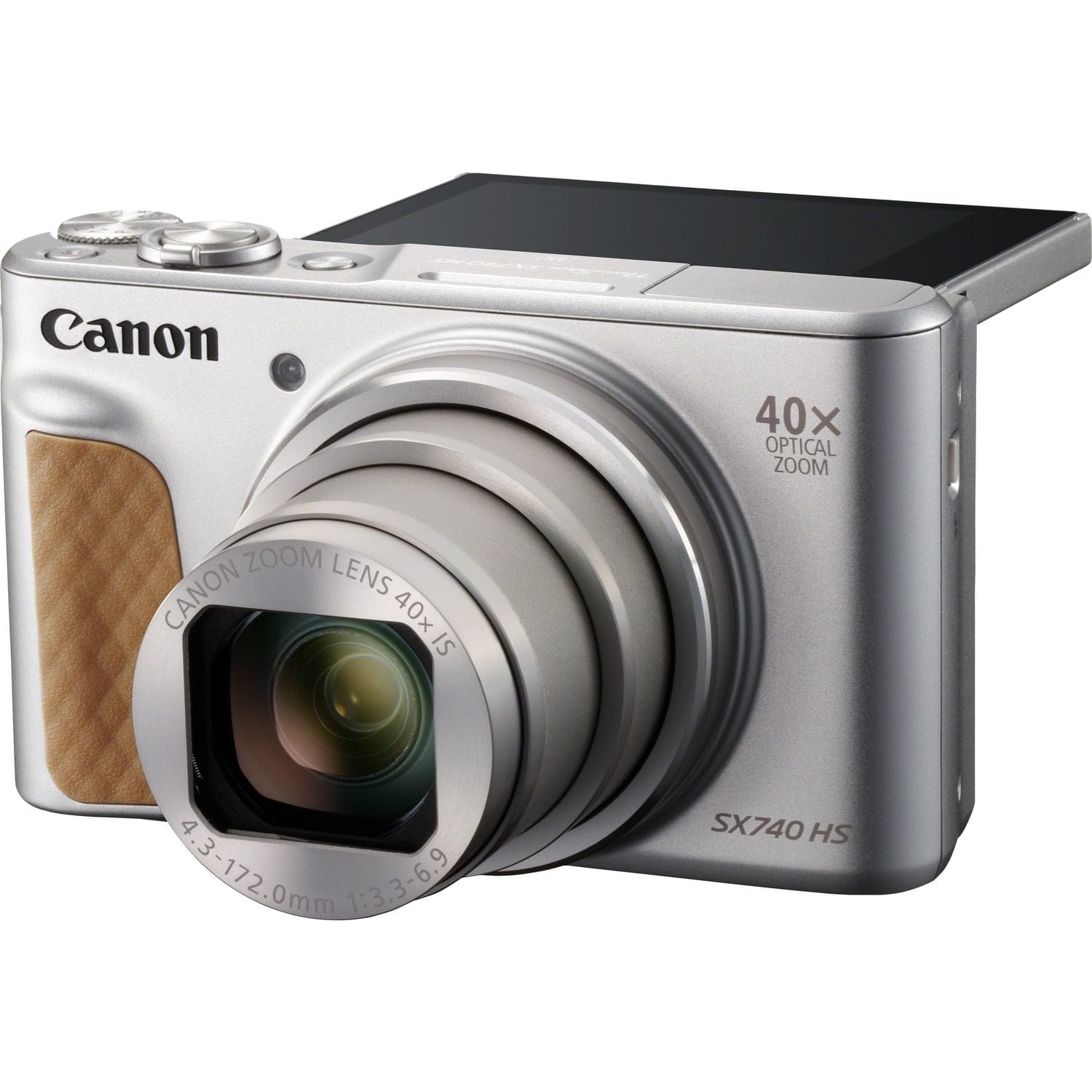 Canon PowerShot SX740 HS 20.3 MP Compact Camera Brown Silver