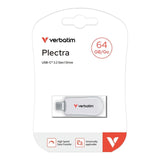 Verbatim Plectra 64GB USB-C Flash Drive White 30228