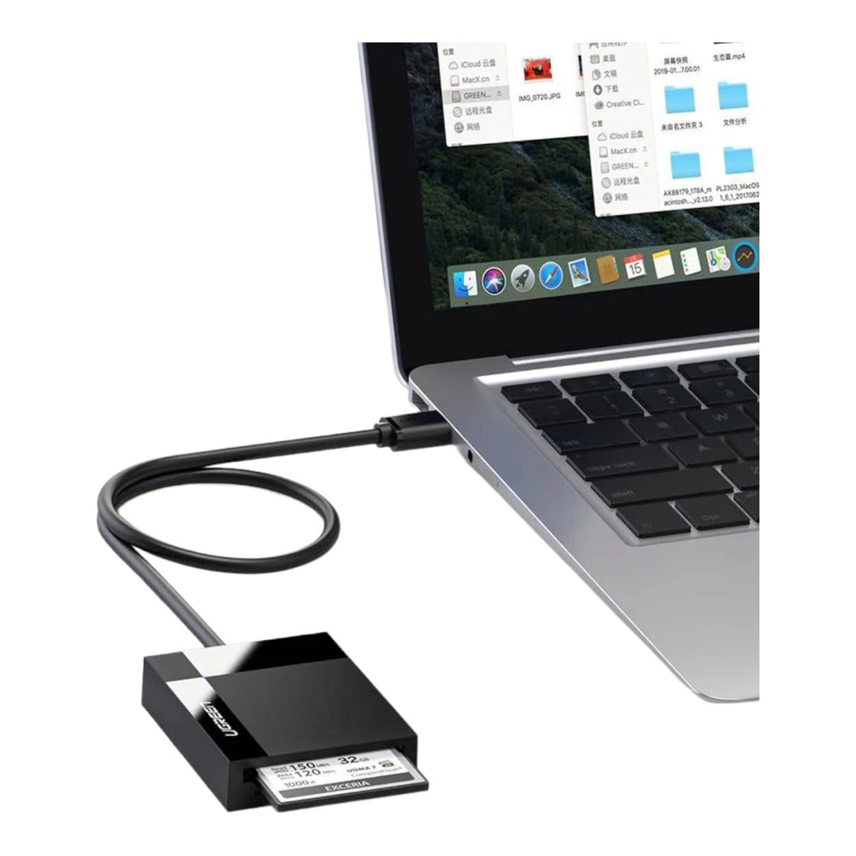Ugreen 4-in-1 USB 3.0 Card Reader Black 30333