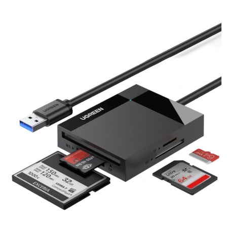 Ugreen 4-in-1 USB 3.0 Card Reader Black 30333