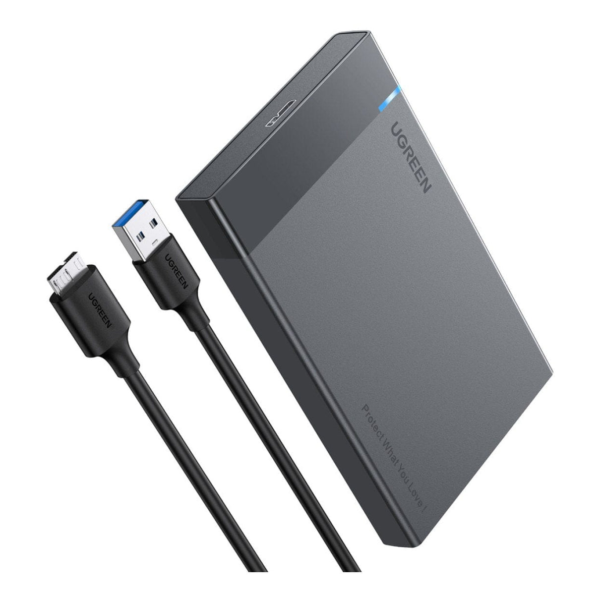 Ugreen 6TB HDD SSD Disk Housing 2.5-inch SATA USB-A Micro USB 5 Gbp/s Enclosure 30848