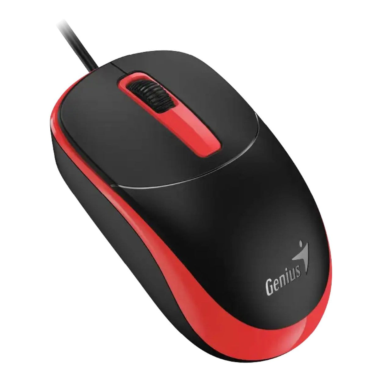 Genius DX-123 USB Wired Optical Mouse Black and Red 31010033402