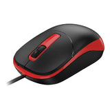 Genius DX-123 USB Wired Optical Mouse Black and Red 31010033402