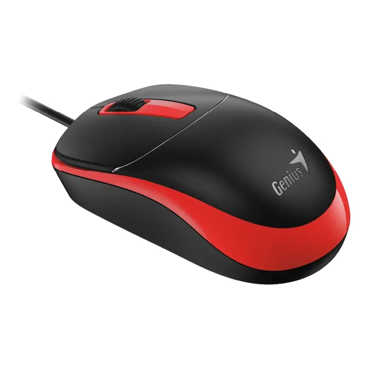 Genius DX-123 USB Wired Optical Mouse Black and Red 31010033402