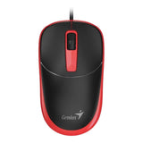Genius DX-123 USB Wired Optical Mouse Black and Red 31010033402