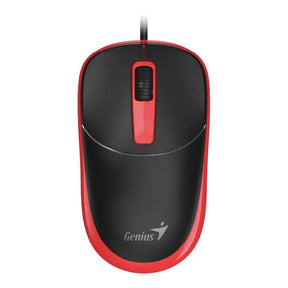 Genius DX-123 USB Wired Optical Mouse Black and Red 31010033402
