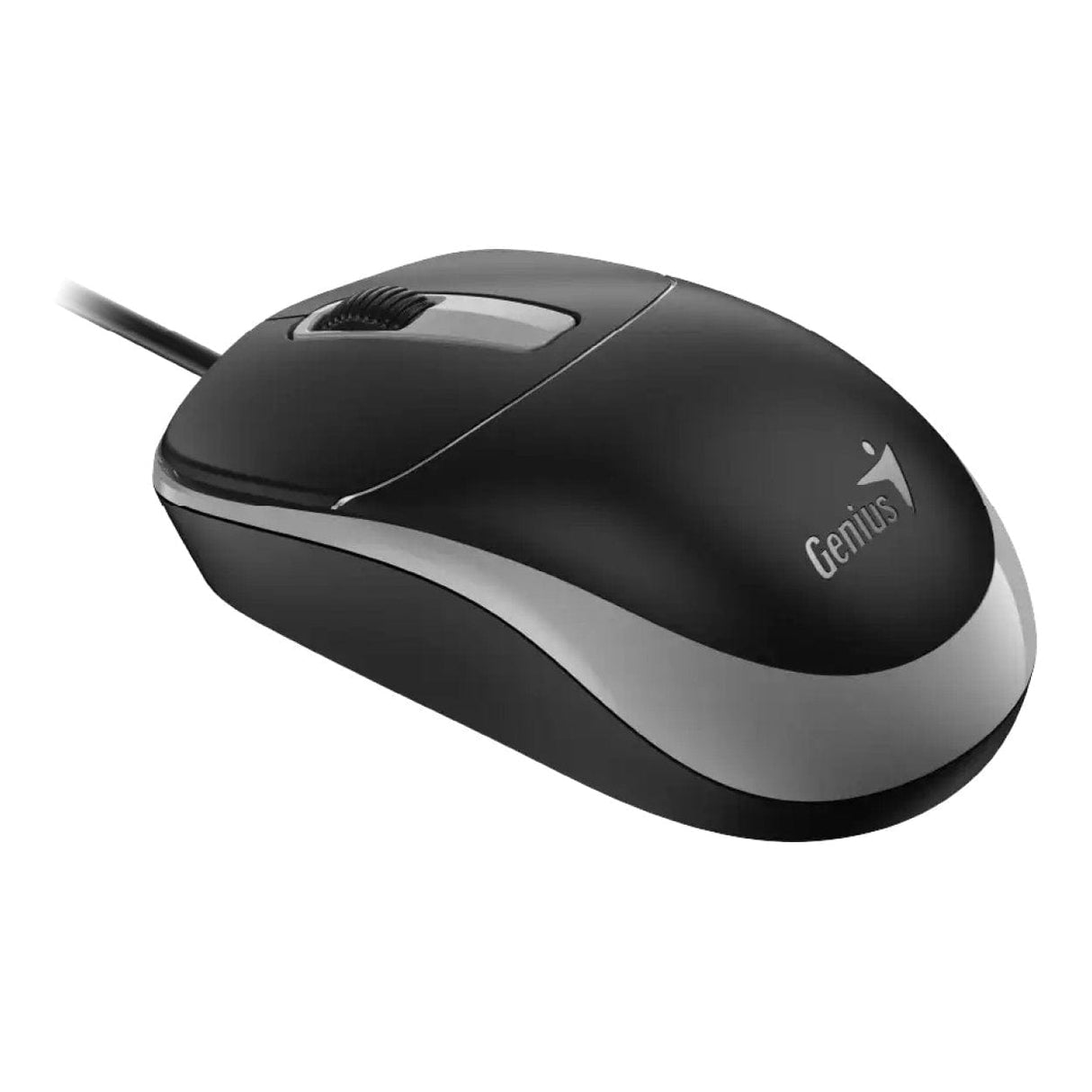 Genius DX-123 USB Wired Optical Mouse Black and Grey 31010033403