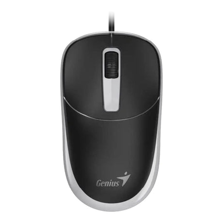 Genius DX-123 USB Wired Optical Mouse Black and Grey 31010033403