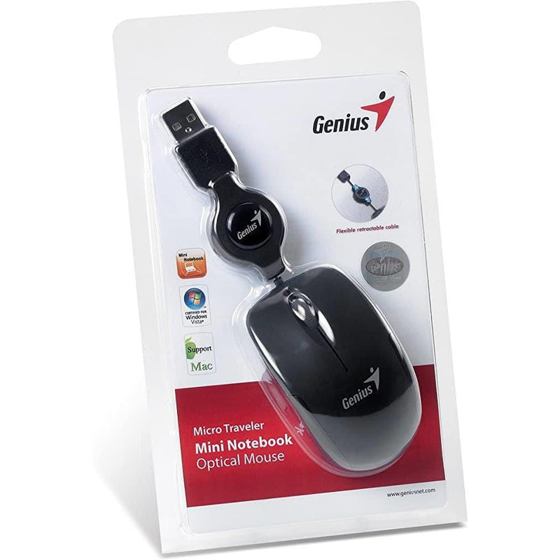 Genius Micro Traveler USB Mouse Black 31010100101