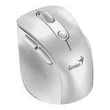 Genius Ergo 9000S Pro Wireless Bluetooth Rechargeable Mini Ergo Silent Mouse Silver 31030039402