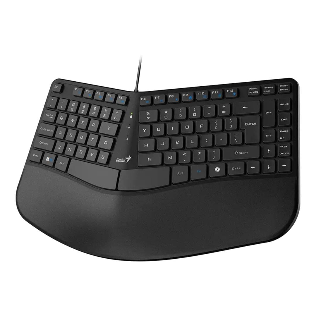 Genius KB-700 Ergonomic USB-A Keyboard with Palm Rest Black 31310053400