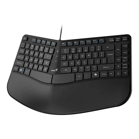 Genius KB-700 Ergonomic USB-A Keyboard with Palm Rest Black 31310053400