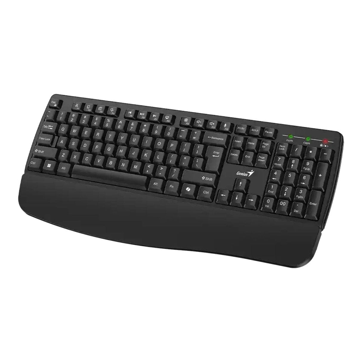 Genius KB-7123 Wireless USB-A Keyboard with Palm Rest Black 31320007400