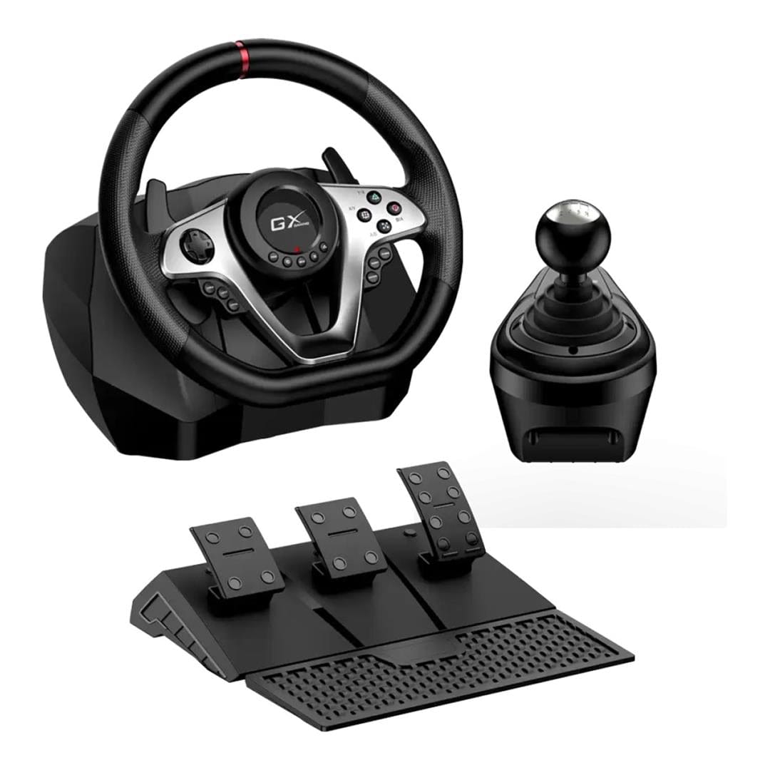 Genius SpeedMaster X1 Vibration Racing Wheel with Shifter Black