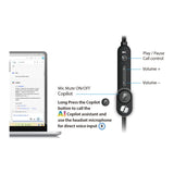 Genius HS-220U AI USB-C Headset Black 31710032401