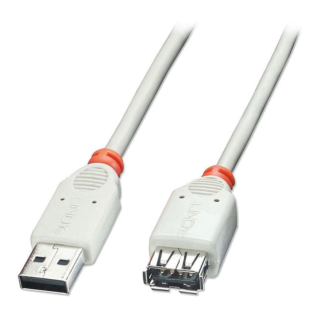 Lindy 0.5m USB-A Male to Female Extension Cable Grey 31849