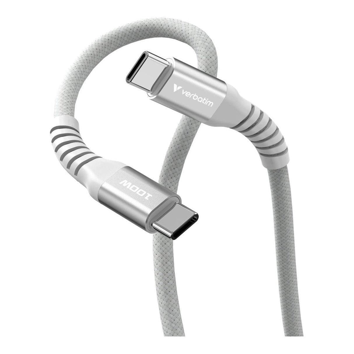 Verbatim 1.2m USB-C to USB-C 100W Sync and Charge Magnetic Cable Grey 31854