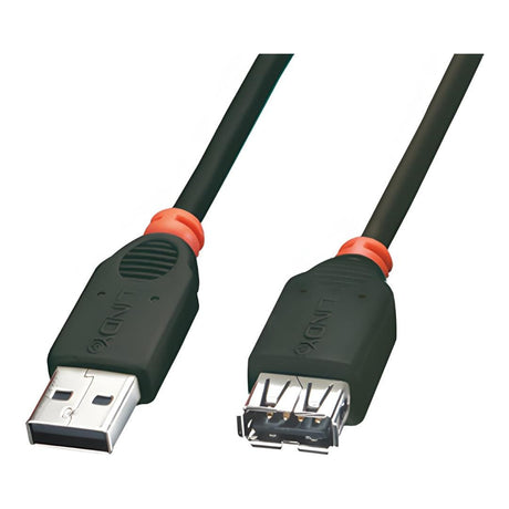 Lindy 2.0 USB-A Male to Female Cable Black 31857