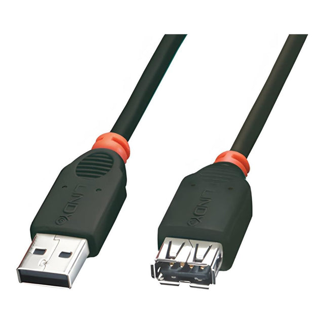 Lindy 2.0 USB-A Male to Female Cable Black 31857