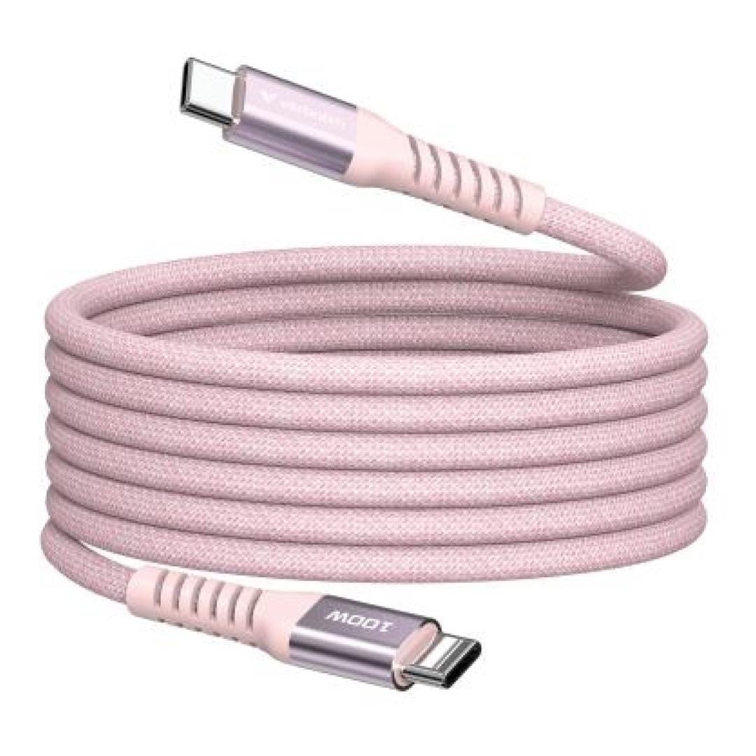 Verbatim Sync & Charge 1.2m 100W USB-C Magnetic Cable - Pink 31857
