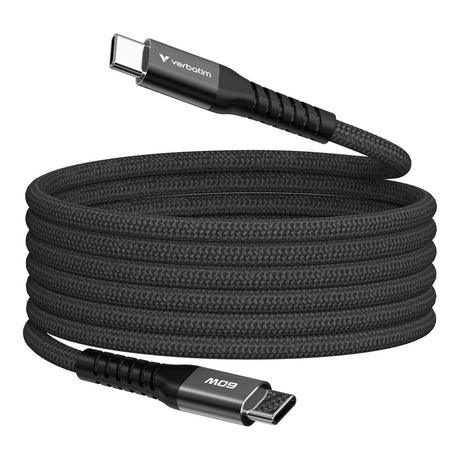 Verbatim 1.2m USB-C to USB-C 60W Sync and Charge Magnetic Cable Black 31859