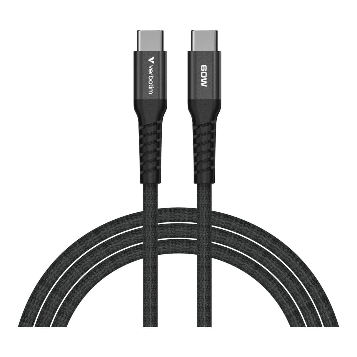 Verbatim 1.2m USB-C to USB-C 60W Sync and Charge Magnetic Cable Black 31859
