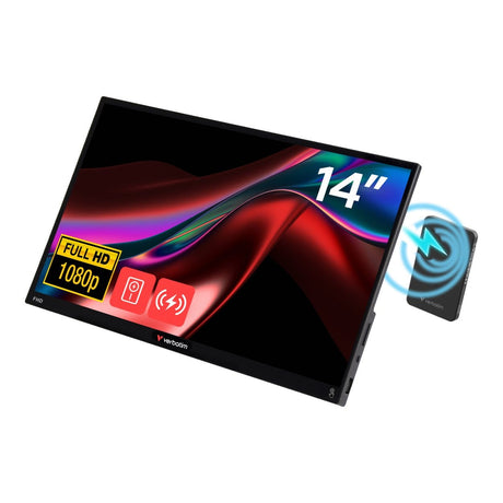 Verbatim 14-inch 1920 x 1080p FHD 16:9 60Hz 6ms LED IPS Portable Touchscreen Monitor 32088