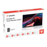Verbatim 14-inch 1920 x 1080p FHD 16:9 60Hz 6ms LED IPS Portable Touchscreen Monitor 32088
