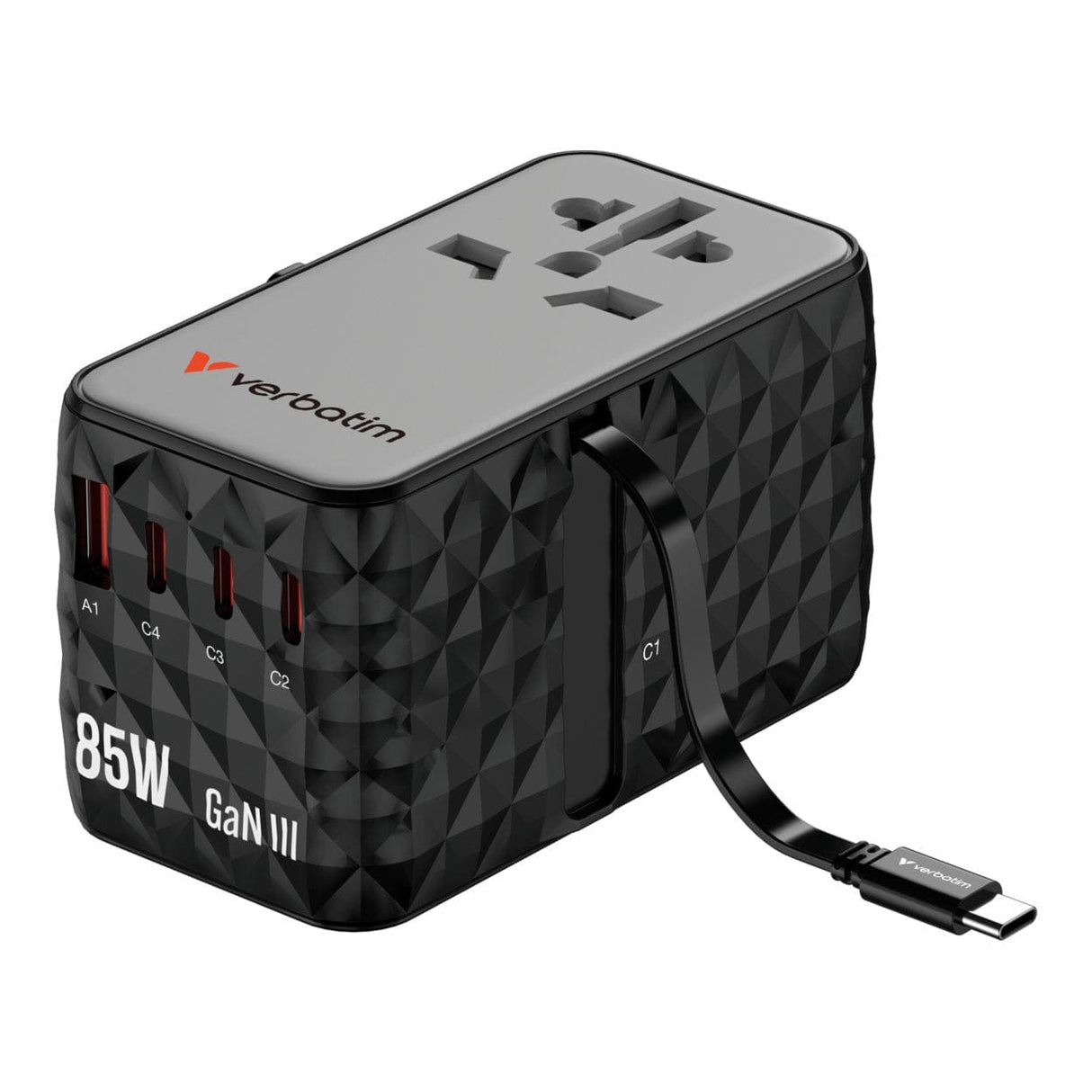 Verbatim Charge and Travel 85W Diamond Travel Adapter 32127