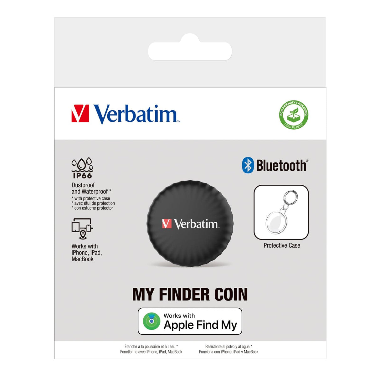 Verbatim My Finder Coin Bluetooth Tracker Black 32133