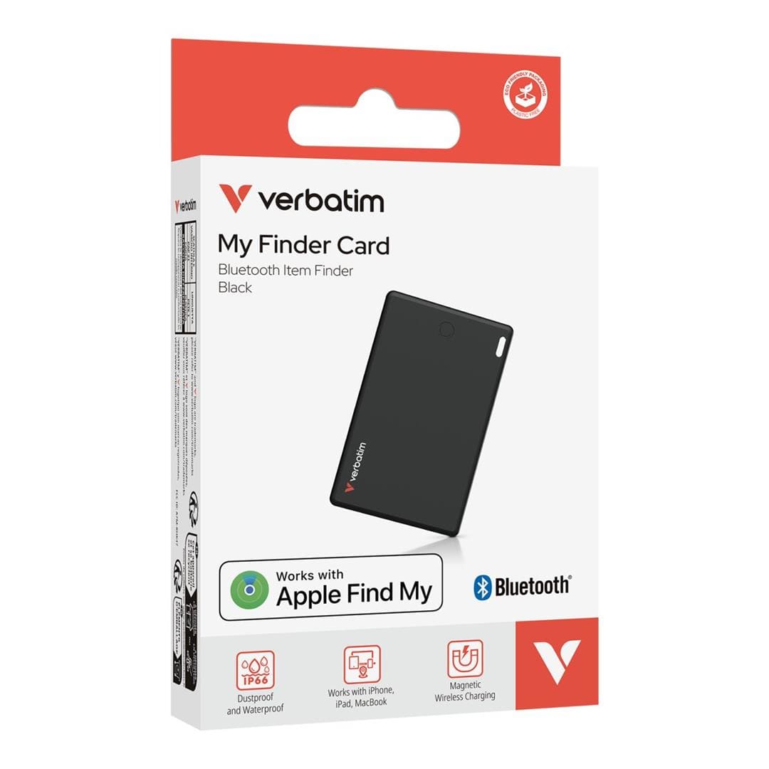 Verbatim My Finder Card Bluetooth Tracker Black 32138 – FirstShop