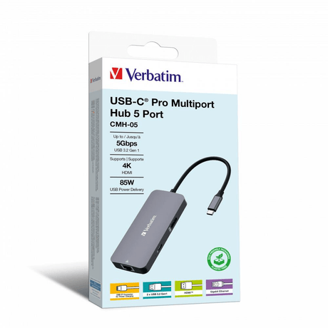 Verbatim CMH-05 5-in-1 Type-C Hub Silver 32150