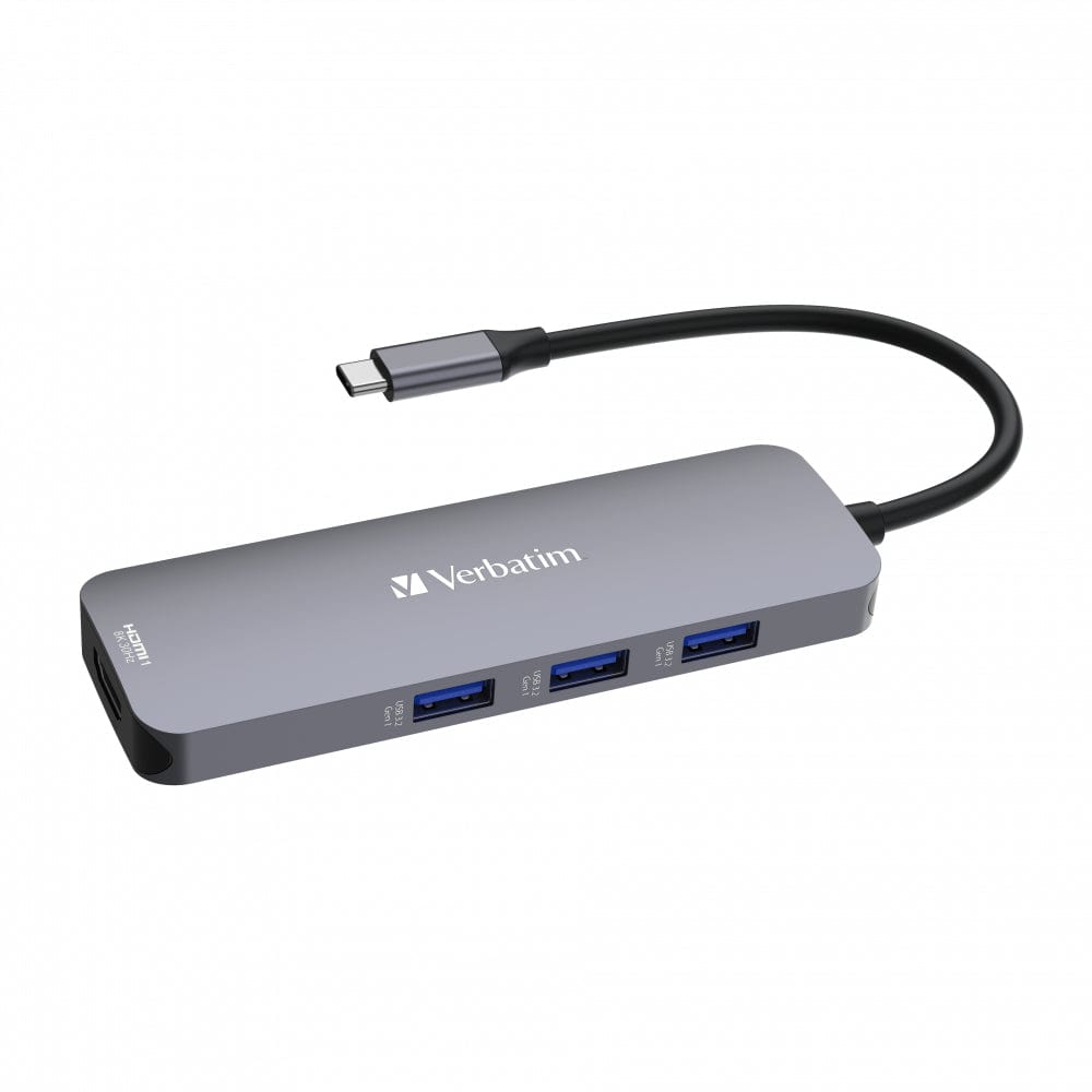 Verbatim CMH-08 8-in-1 Type-C Hub Silver 32151