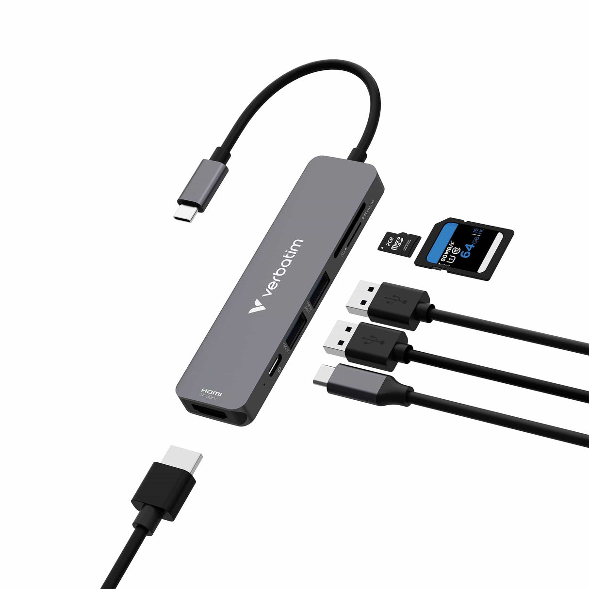 Verbatim USB-C Essentials Multiport Hub 32156