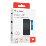 Verbatim 1TB M.2 USB 3.2 External Pocket SSD Black Blue 32191