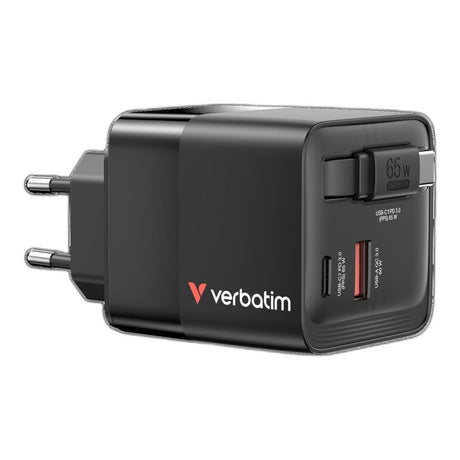 Verbatim 65W 2-port GaN Charger 32217
