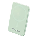Verbatim Charge n Go Essentials 5000mAh Magnetic Wireless Powerbank Green 32226