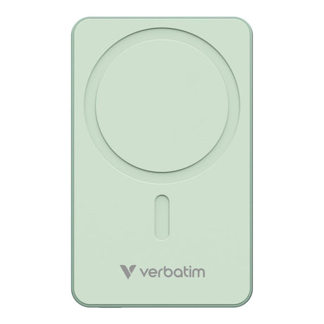 Verbatim Charge n Go Essentials 10000 mAh Magnetic Wireless Powerbank Green 32228