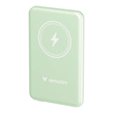 Verbatim 5000mAh Charge n Go Magnetic Wireless Power Bank Green 32241