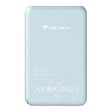 Verbatim 5000mAh Charge n Go Magnetic Wireless Power Bank Blue 32242