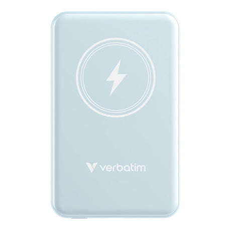 Verbatim 5000mAh Charge n Go Magnetic Wireless Power Bank Blue 32242