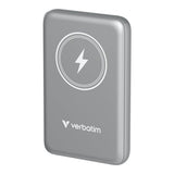 Verbatim Charge 'n' Go 10000mAh Magnetic Wireless Power Bank Grey 32249