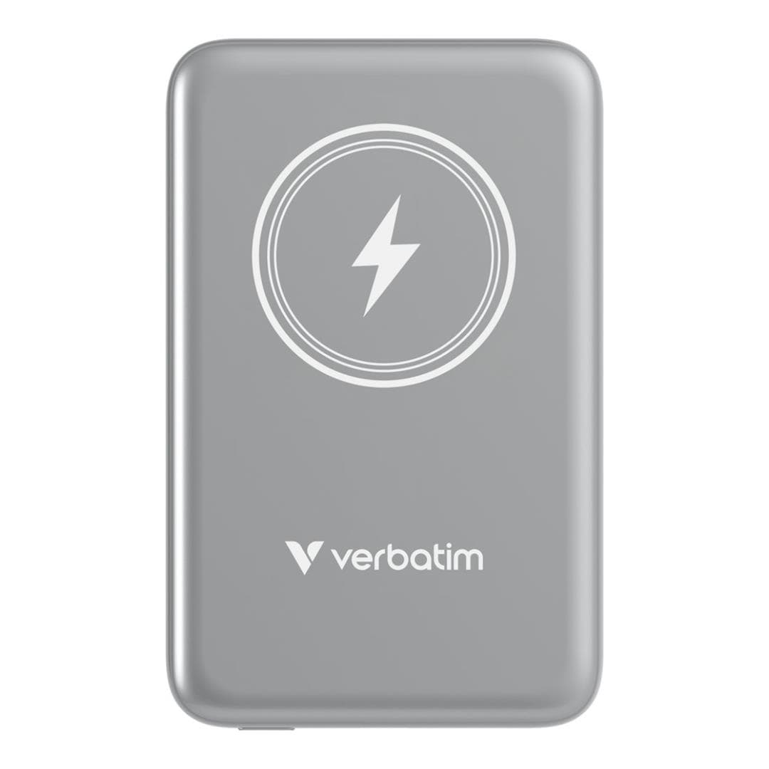 Verbatim Charge 'n' Go 10000mAh Magnetic Wireless Power Bank Grey 32249