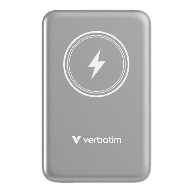 Verbatim Charge 'n' Go 10000mAh Magnetic Wireless Power Bank Grey 32249