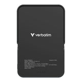 Verbatim Charge n Go 10,000mAh Magnetic Wireless Charging Power Bank Glass with Stand Black 32264