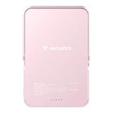 Verbatim Charge n Go 10,000mAh Magnetic Wireless Charging Power Bank Glass with Stand Pink 32267