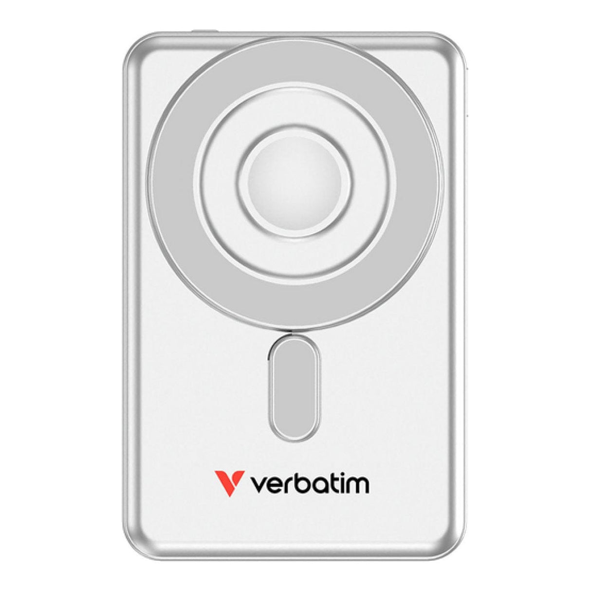 Verbatim 5,000mAh Charge n Go Two Cable Magnetic Wireless Charging Power Bank Silver 32276